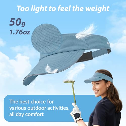 Image of Sukeen Women's Adjustable Fit Runners Lightweight Comfort Performance Visor, Sports Sun Visor One Size Fits Most