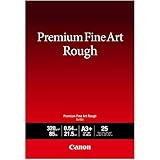 Canon Premium Fine Art Rough Paper (FA-RG1), 13' X 19', 25 Sheets (4562C004)
