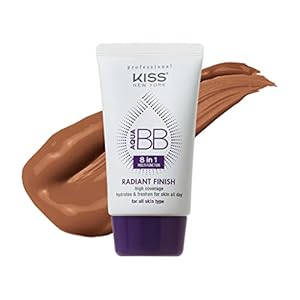 Aqua BB Cream 8-in-1 Multi Function Cover and Care Beauty Balm, Korean Skin Care Argan Oil Infused, Radiant Finish, Hydrating Full Coverage BB Cream 1.42 Fl Oz (Caramel)
