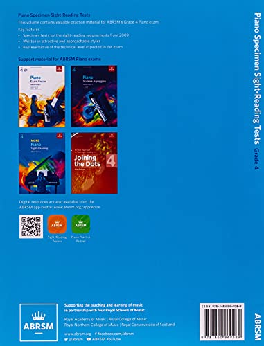 Piano Specimen Sight-Reading Tests, Grade 4 (ABRSM Sight-reading)