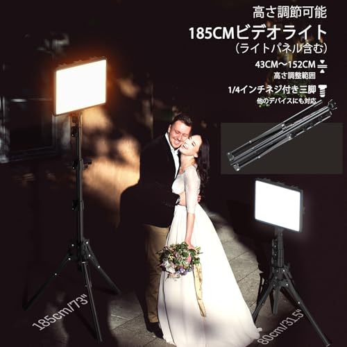 Arsoer 撮影用ライト 撮影照明 Arsoer 2パック15Wビデオライト の商品画像 3