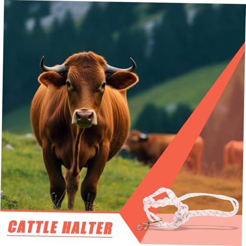 Cabestro para vacas reutilizable con cuerda de tracción tejida portátil 5