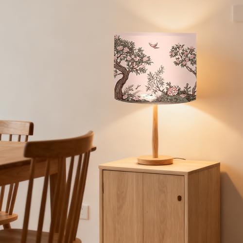 Image of Nuxovilar Lamp Shades Set of 2, 13 inch Top x 13 inch Bottom x 10 inch High (Spider) | Table lamp shades whimsical tree animal design kids room nursery playroom covers light (Whimsical)