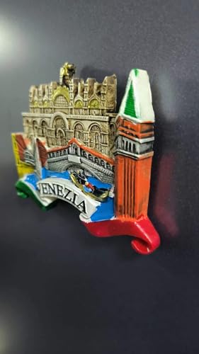 Imán de nevera decorativo Venezia de resina 8cm x 6.5cm miniatura 2