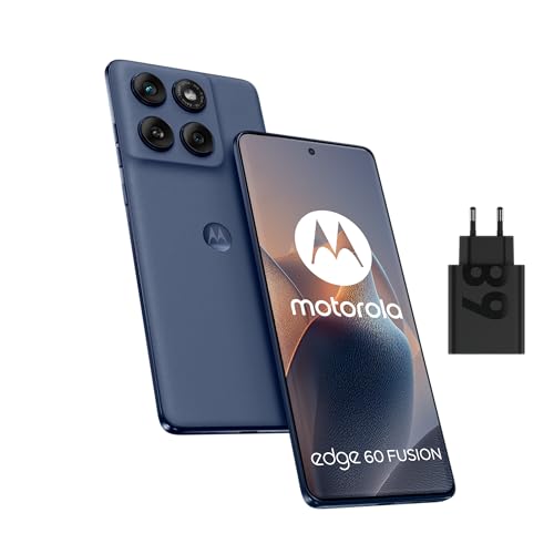Motorola Edge 60 Fusion Smartphone Débloqué 8 Go + 256 Go Slipstrem (Gris), Écran OLED Incurvé 6,67’’ Super HD 120Hz, Triple Capteur 50 MP IA, Moto AI Assistant,...