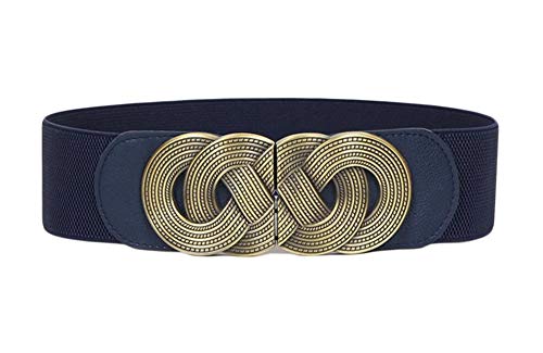 Oyccen Vintage Cinturón Ancho Vestidos Decorativa Cinturones de Mujer Elásticos de Cincha