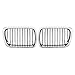AutoXcessori Chrome Trim with Black Fence Front Kidney Grille Grill for BMW 1997 1998 1999 E36 3-Series 318i 323i 328i M3 Convertible Coupe Hatchback Sedan LCI
