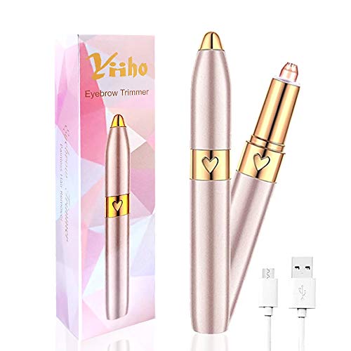 Eyebrow Trimmer, Rechargeable Eyebrow Razor, Painless-Precision Eyebrow Hair remover Eyebrow Shaper Tool For Face Lips Nose Facial Hair Removal for Men Women