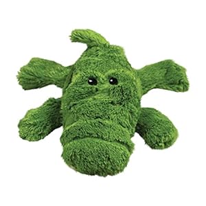 KONG – Cozie Ali Alligator – Indoor Cuddle Squeaky Plush Dog Toy – for Medium Dogs