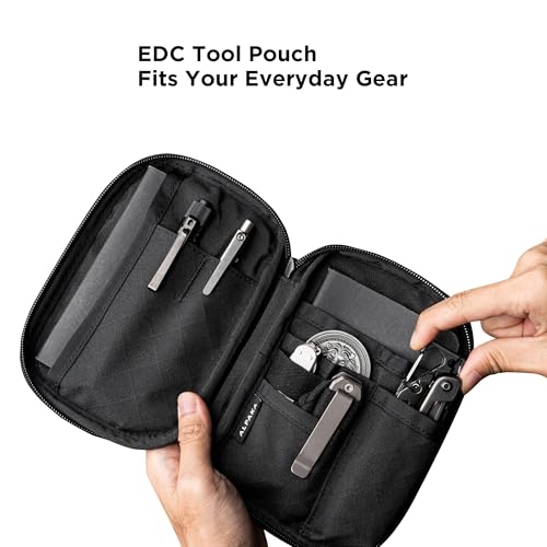 Image of ALPAKA Admin Pouch Pro EDC Organizer Tool Pouch Black Axogrid 300D | Smooth Zipper, Weatherproof Storage for Electronics, Cables, Travel Accessories