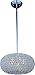 Maxim 39878BCPS Glimmer Beveled Crystal Round Pendant Ceiling Light, 5-Light Xenon 200 Total Watts, 10"H x 15"W, Plated Silver