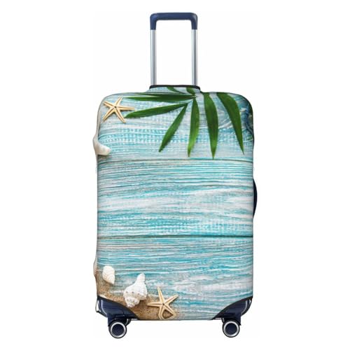 Luggage Cover Protector Suitcase Cover - Seashells on Sand Santi-Scratch Uitcase Cover for Luggage