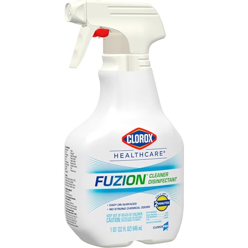 Clorox Healthcare Fuzion Cleaner Disinfectant Spray, No Strong Chemical Odors, Tough on Germs, Disinfecting Bleach Spray, 32 fl. oz., Pack of 9 - image 9
