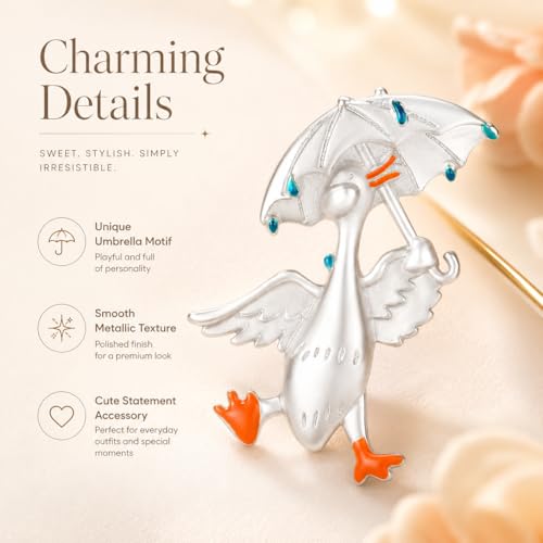 Image of Animal Brooch for Women Zirconia Rhinestone Abalone Shell Animal Lapel Pin Christmas Birthday Holiday Gift for Wife Mother Girlfriend Daughter