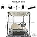 Panglong Golf Cart Windshield, Club Car Windshield with all Windshield Clips, Fold Down Windshield Anti-UV Impact Resistant Fits 2004-Up Club Car Precedent, Tempo, Onward Golf Carts-37.59
