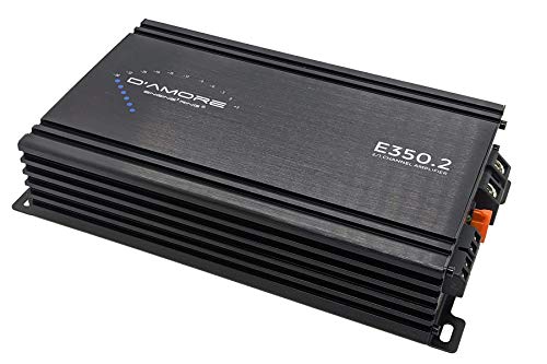 D’Amore 2 Channel Amplifier, 350 Watt Amp, 2 Ohm Stable, Clean D Technology & MOSFET Power Supply (E350.2) D’Amore 2 Channel Amplifier, 350 Watt Amp, 2 Ohm Stable, Clean D Technology & MOSFET Power Supply (E350.2)
