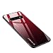 Luhuanx Samsung Galaxy S10 Plus Case,Tempered Glass Gradient Color Pattern+TPU Frame Hybrid Slim case for Galaxy S10+, Samsung S10 Plus Case Anti-Scratch Anti-Drop