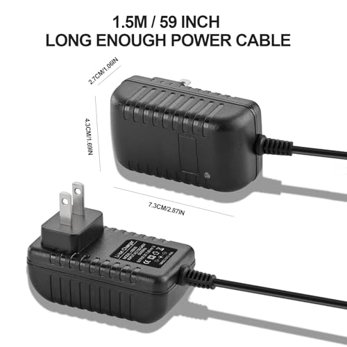 NDEN 27V Massage Gun Charger, Cable de alimentación de reemplazo para masajeador inalámbrico de tejido profundo compatible con modelos 1011666, 1013002, 1012667, 1013983, 1013985 (Conector barril DC 5.5mm, no para 18V/USB-C) miniatura 2