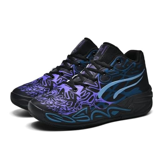 Y2K Basketball Boots Mesh Breathable Fire Stylish Shoes for Sports and Casual Wear with Unique Flame Design Mid-Top Casual Ankle (Black,11)