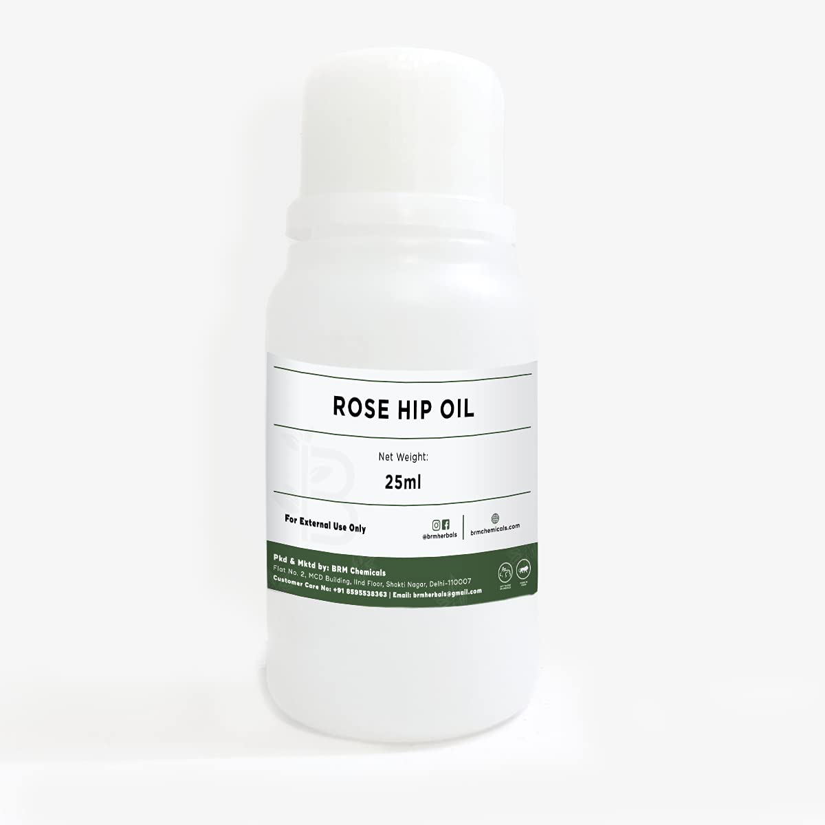 BRM Herbals Rose Hip Oil – 25 Ml For Hair Growth, Diy Beauty & Personal Care For Face, Hair, Skin & Body, Soap Making, Cosmetic Making, Lotions, Creams