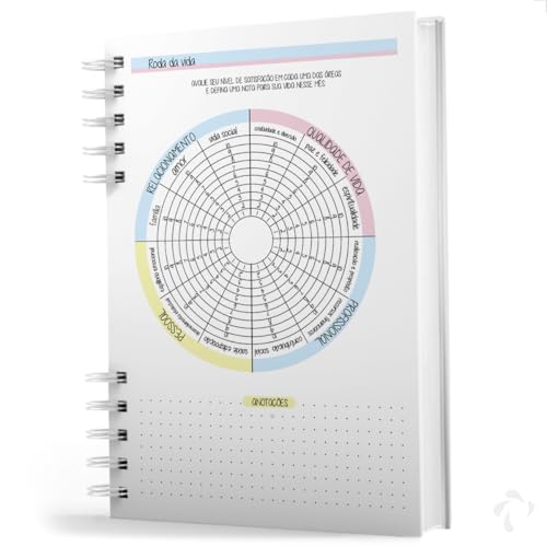NISTI PRINT, Planner Visão Semanal e Mensal Capa Dura Coleção Cute Bloom