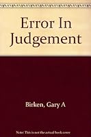 Error In Judgement 1880254670 Book Cover