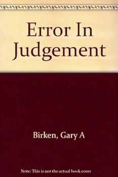 Paperback Error in judgement Book