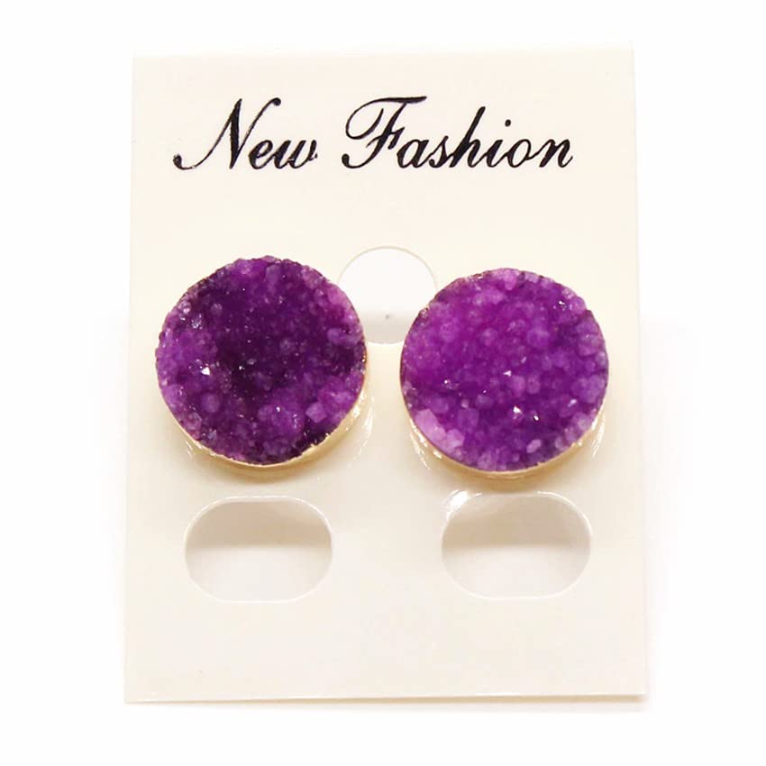 Boucle d'oreille quartz 12mm pour raviver l'éclat d'un visage fatigué