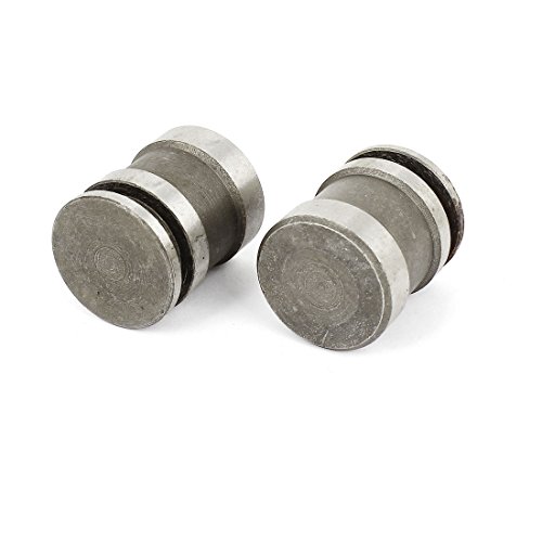 Aexit Repairing Replacement operated tools Hammer Metal Striking Head Tips Silver Tone 2 Pcs Model:76as592qo638