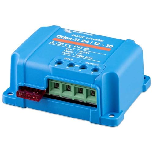Victron Energy Orion-Tr DC to DC Converter - 24/12-Volt 10 amp 120-Watt - IP43 Protected - for Dual Battery Systems - Non-Isolated
