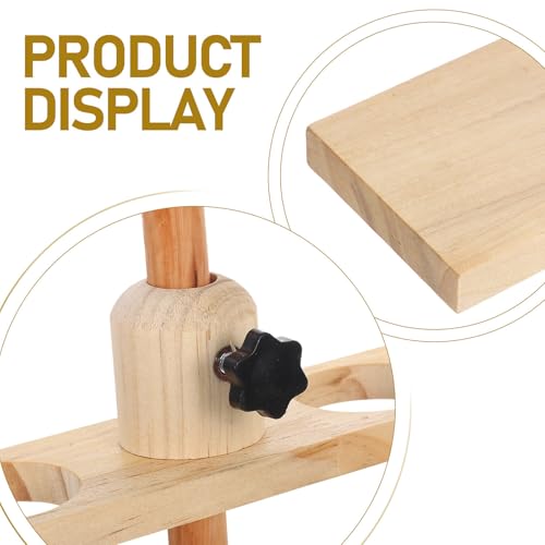 Ciieeo Funnel , Stable Conical Design Adjustable with 6 Holes Stand Wooden and Burrfree Surface , Natural Grain Finish Laboratory Support for Separatory Funnels for Classroom and - Image 3