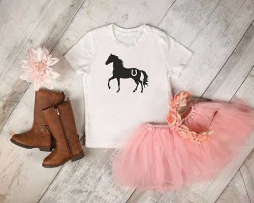 Horse Lover - Horseshoe Horse Silhouette Infant/Toddler/Youth T-Shirt3
