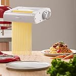 Antree Pasta Pièce jointe du fabricant 3 en 1 Set pour KitchenAid Mélangeurs de support inclus rouleau de feuille de pâtes, cutter Spaghetti, accessoires de fabricant de cutter Fettuccine et brosse de nettoyage