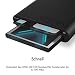 ICY BOX 60649 BOX SD Card Reader mit USB-C, USB 3 Kartenleser für SD, micro SD oder CF, integriertes Kabel, Aluminium, Schwarz