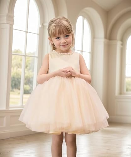 V Back Satin Flower Girl Dress for Wedding A Line Bow Knot Communion Dress Formal Gown2