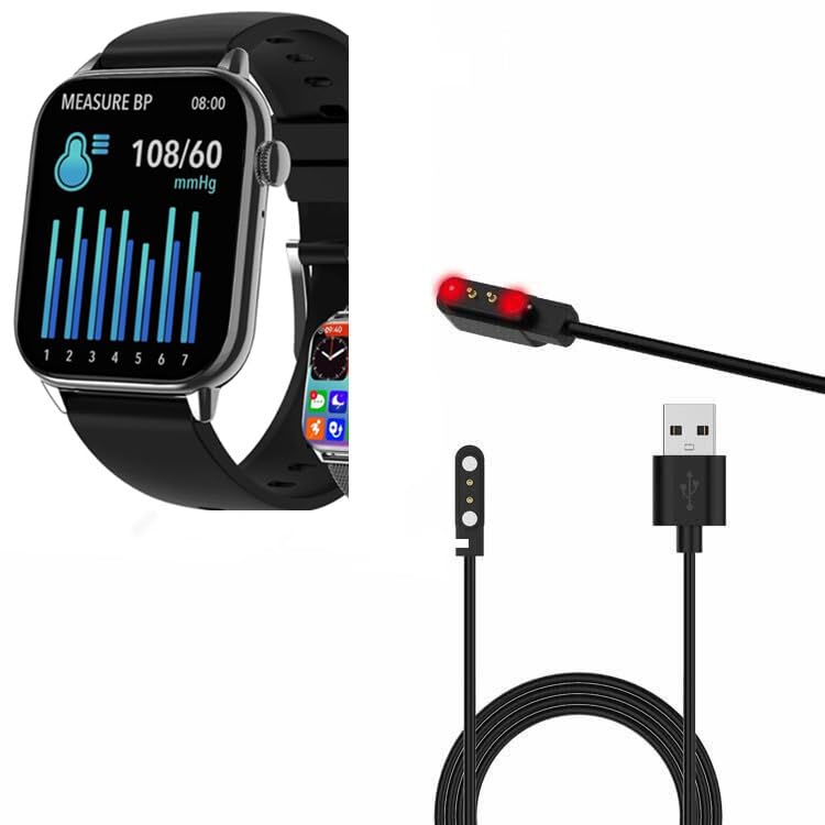 yiqungoUSB Cable for Yussa HD11 SmartWatch, Magnetic Replacement Charger Compatible for HD11 Smart Watches