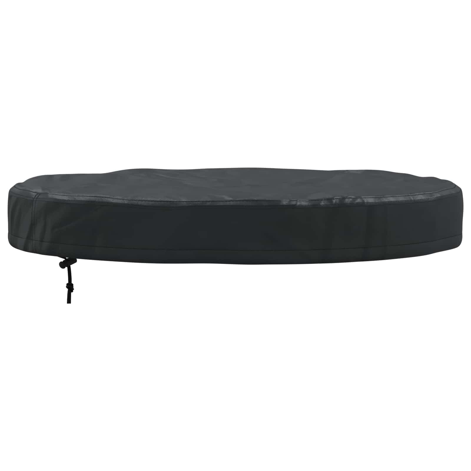 Knerpwd 420D Oxford Fabric Black Round Table Cover 82X82x10 Cm, Waterproof Outdoor Table Cover With Snap Closure For Garden Patio