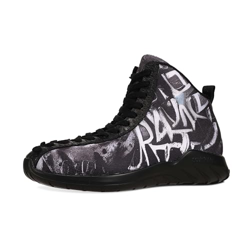 Men's Women's High Top Sneakers Unique Lace Up Lightweight Non Slip Outdoor Basketball Shoes