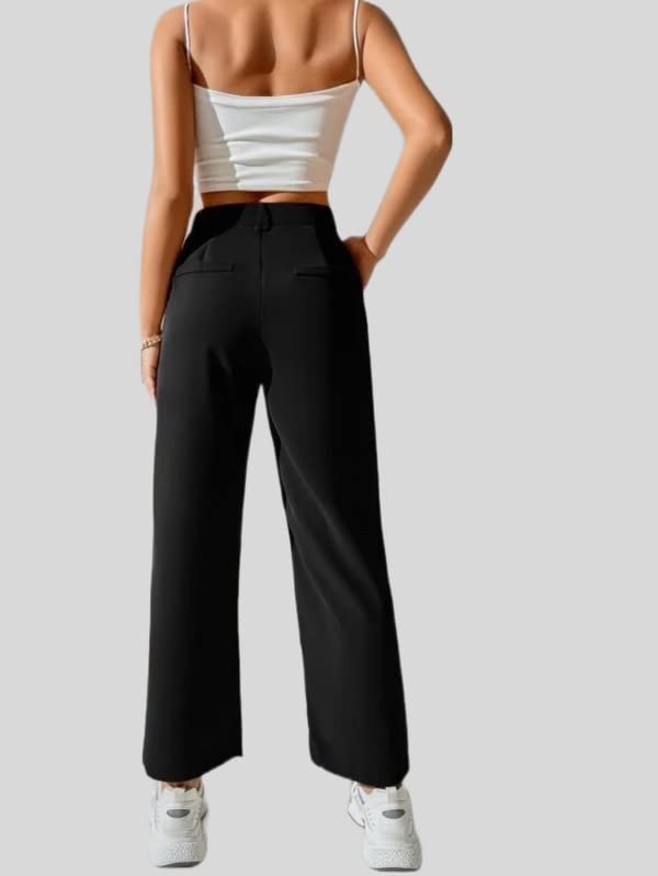 Image of Elendra Women Cotton - Trousers Pant Wide Leg