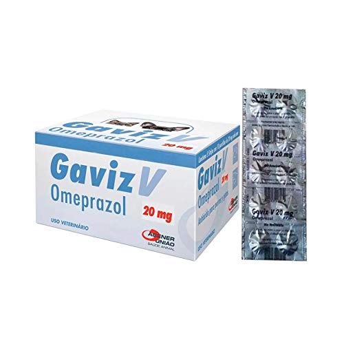 Antiácido Agener União Gaviz V Omeprazol para Cães e Gatos - 10 comprimidos - 20mg