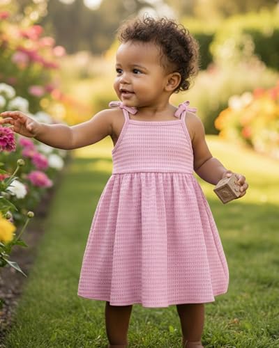 Image of Weebaby Baby Clothes Girl Toddler Summer Outfits Infant Casual Sleeveless Halter Ruffle Tank Cute Short Set Baby Clothing