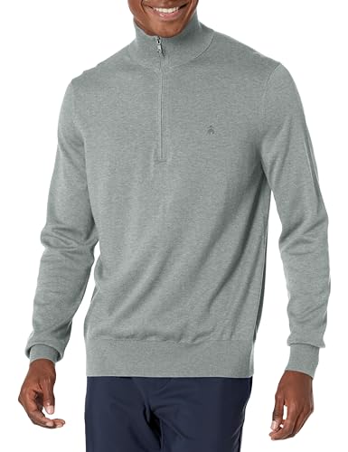 Image of Brooks Brothers Men's Supima Cotton Half-zip Logo Sweater