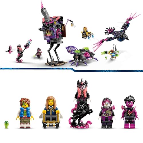 Image of LEGO DREAMZzz Midnight Crow of the Witch Never with Animals and Toy House Convertible to Spider and Bird Figure, Gift for Boys and Girls 9 Years and Older, Fantasy Creative Play 71478