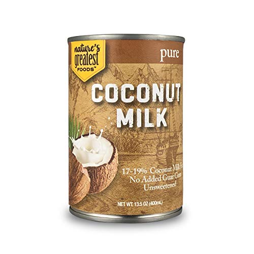 Nature's Greatest Foods, Pure Coconut Milk, No Guar Gum, Unsweetened, 13.5 Ounce