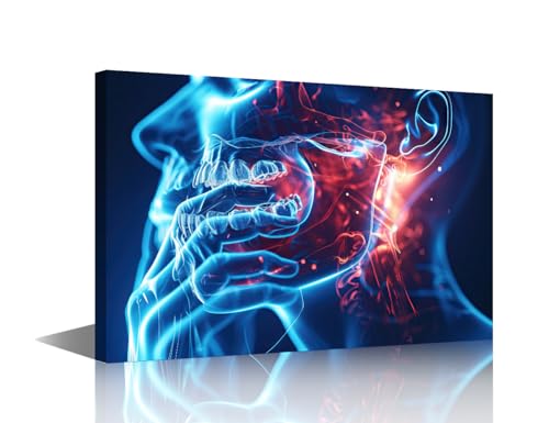Toile Dents Douloureux Encadrée pour Hôpital 41x61 cm