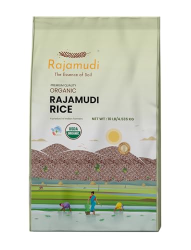 Rajamudi Organics Authentic Rajamudi Rice (Unpolished) Organic Rajamudi Rice-3 Kg
