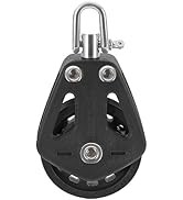 Sailing Pulley, Heavy Duty Nylon Pulley Silence Rotation Traction Wheel Marine for Pulley System ...