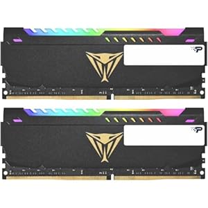 Patriot Viper Steel RGB DDR4 RAM 16GB (2X8GB) 3600MHz CL20 1.35v UDIMM Desktop Gaming Memory Kit Compatible with XMP – PVSR416G360C0K