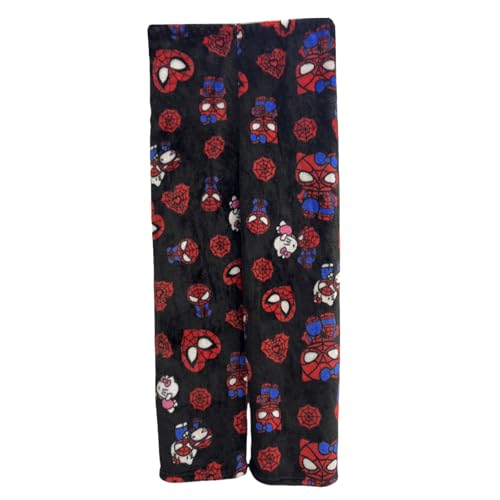 Fpvcqnm Halloween Kawaii Pajamas Pants Flannel Casual Sleep Spider Pajama Pants Cartoon Anime Pajama for Women Men