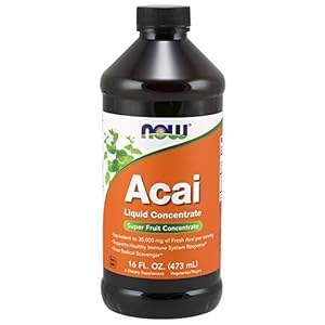 NOW Foods Supplements, Acai Liquid, Supports Healthy Immune System Response*, Super Fruit Concentrate, 16-Ounce